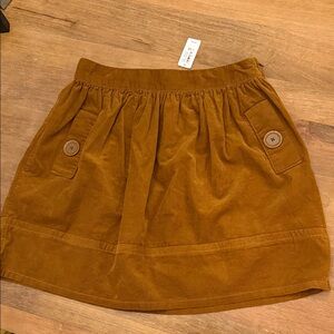 RUUM Sz 12 Brown Corduroy Skirt